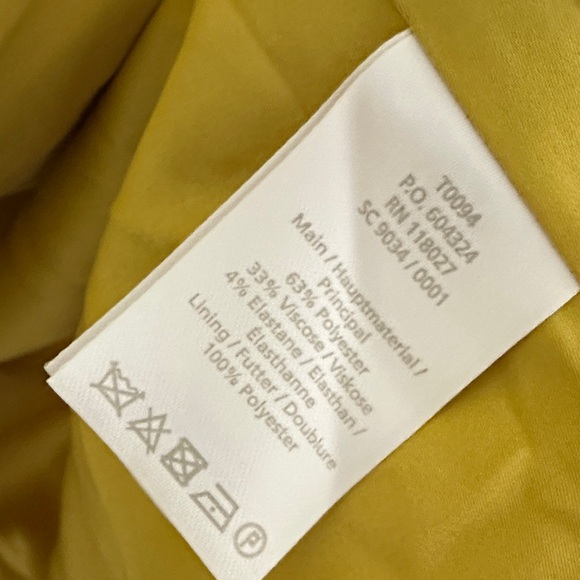 Boden Aileen Yellow Single-Button Coat size 4P - Picture 3 of 7